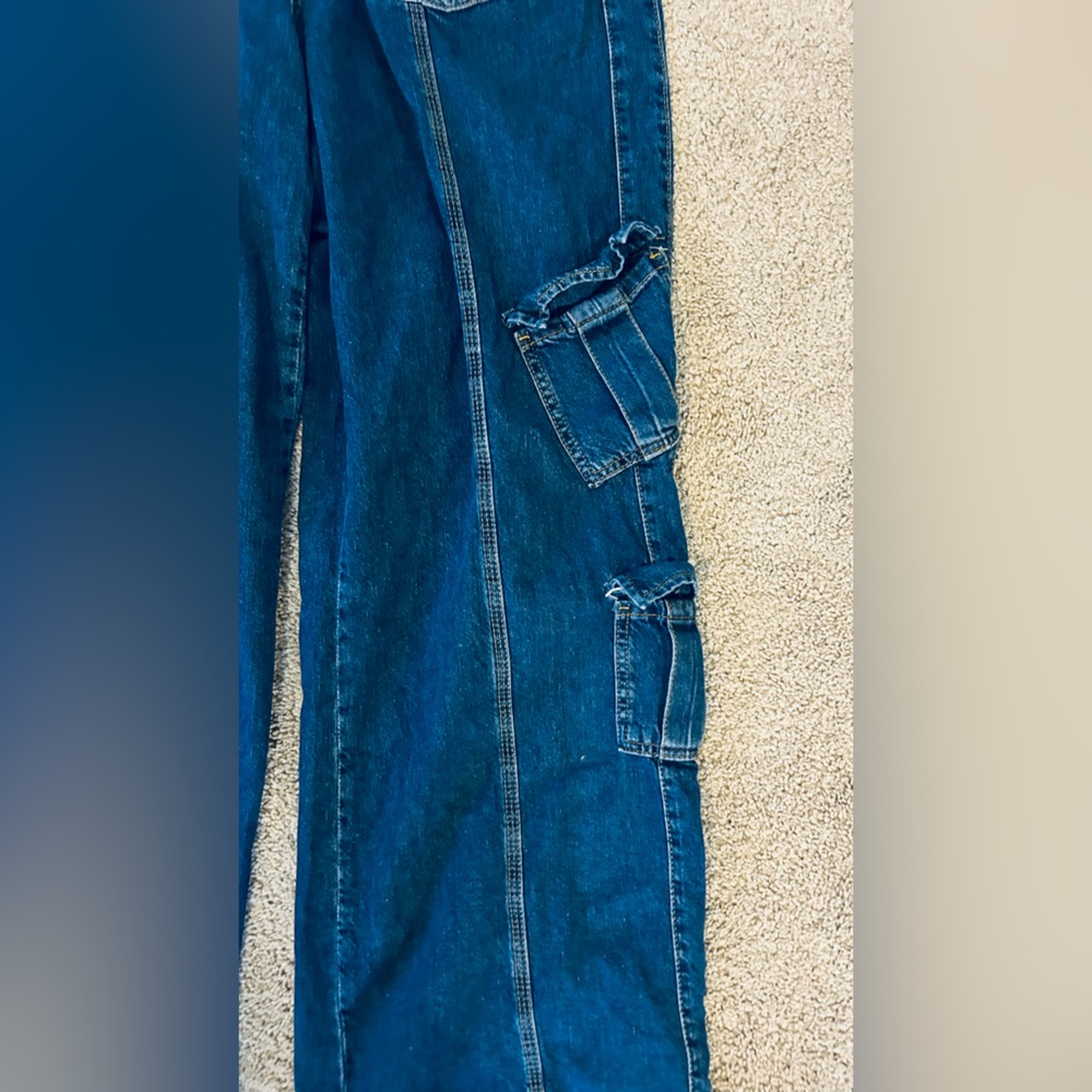 Urban Outfitters Blue Wide Leg Jeans - Picture 2 of 10
